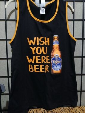 Tiger Beer 'Wish You Were Beer' Black Tank